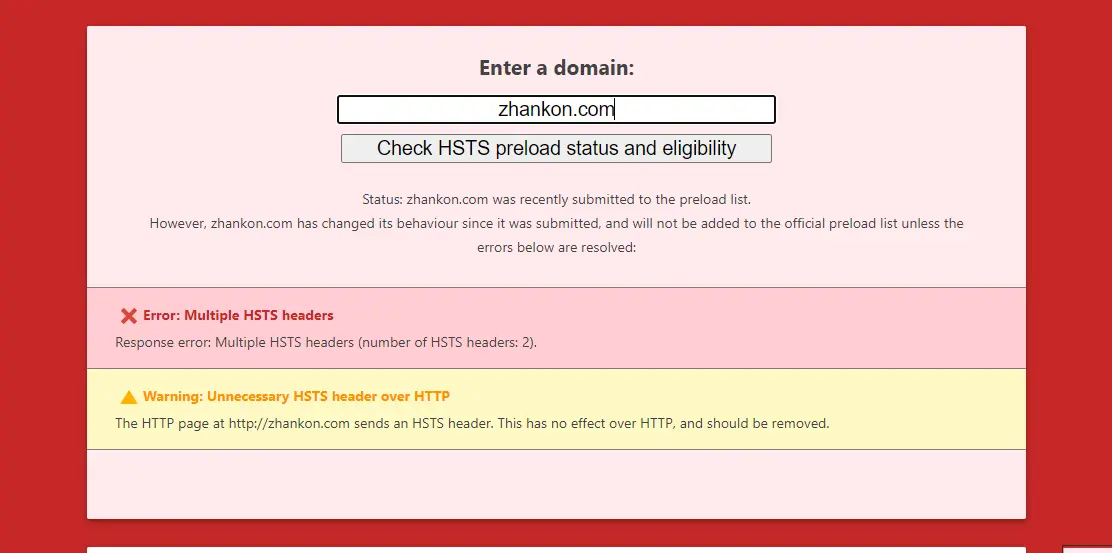 WordPress网站开启HSTS预加载